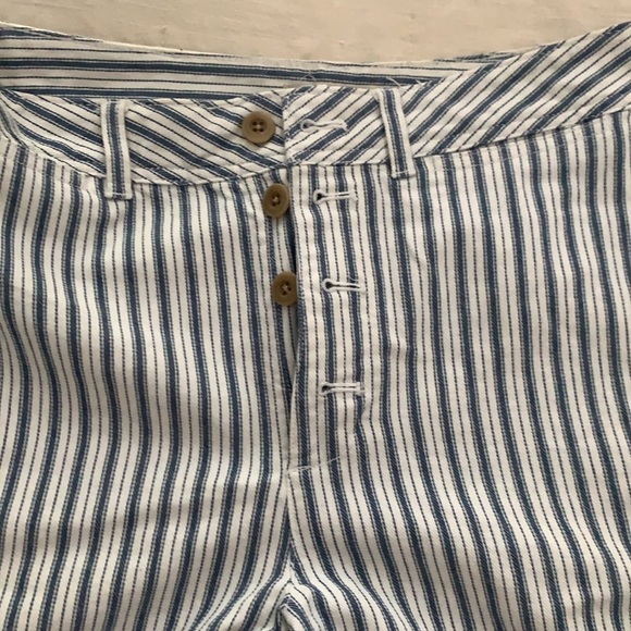 Madewell Emmett Wide Leg Crop pants in stripe - Picture 8 of 9